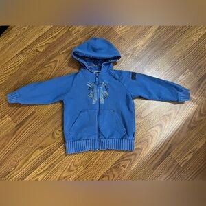 Mexx boys 18-24 months zip hoodie, blue graphic